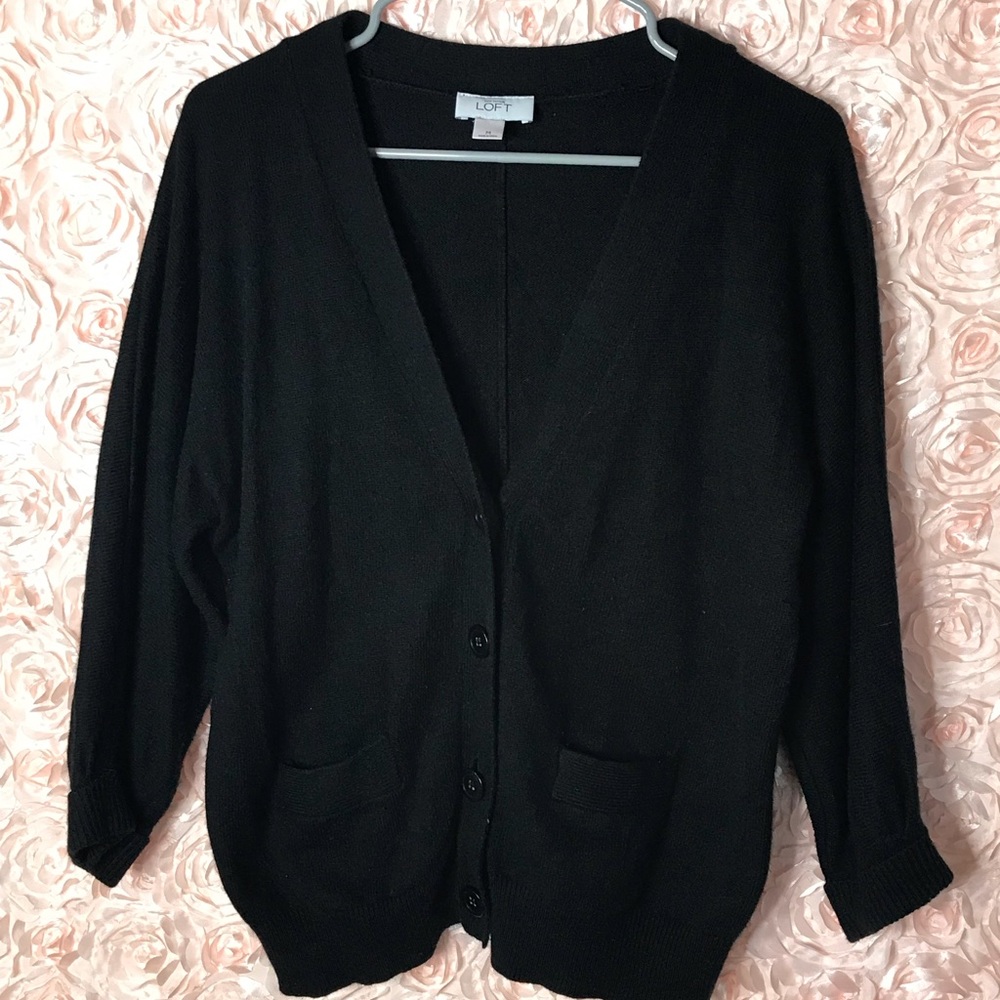 Loft black cardigan